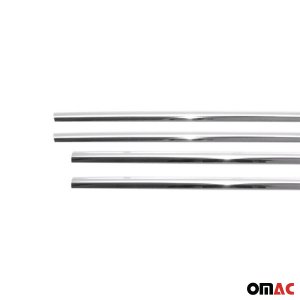 Toyota Yaris Window Trim - Omac - S.Steel - Gloss Silver - '13-'20